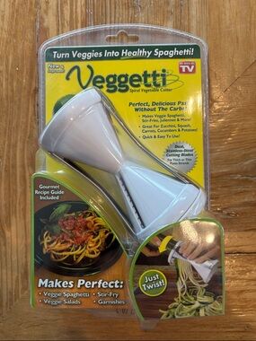 NEW Veggetti Spiral Vegetable Cutter - White